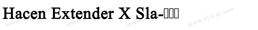 Hacen Extender X Sla字体转换